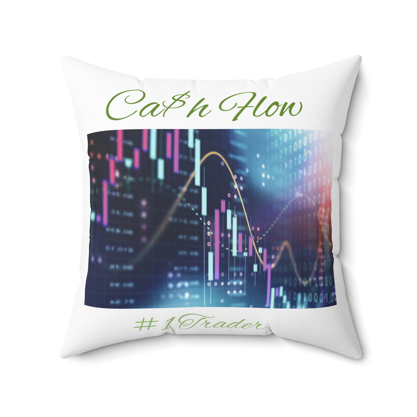 Big Bang Apparell cash flow TraderSpun Polyester Square Pillow