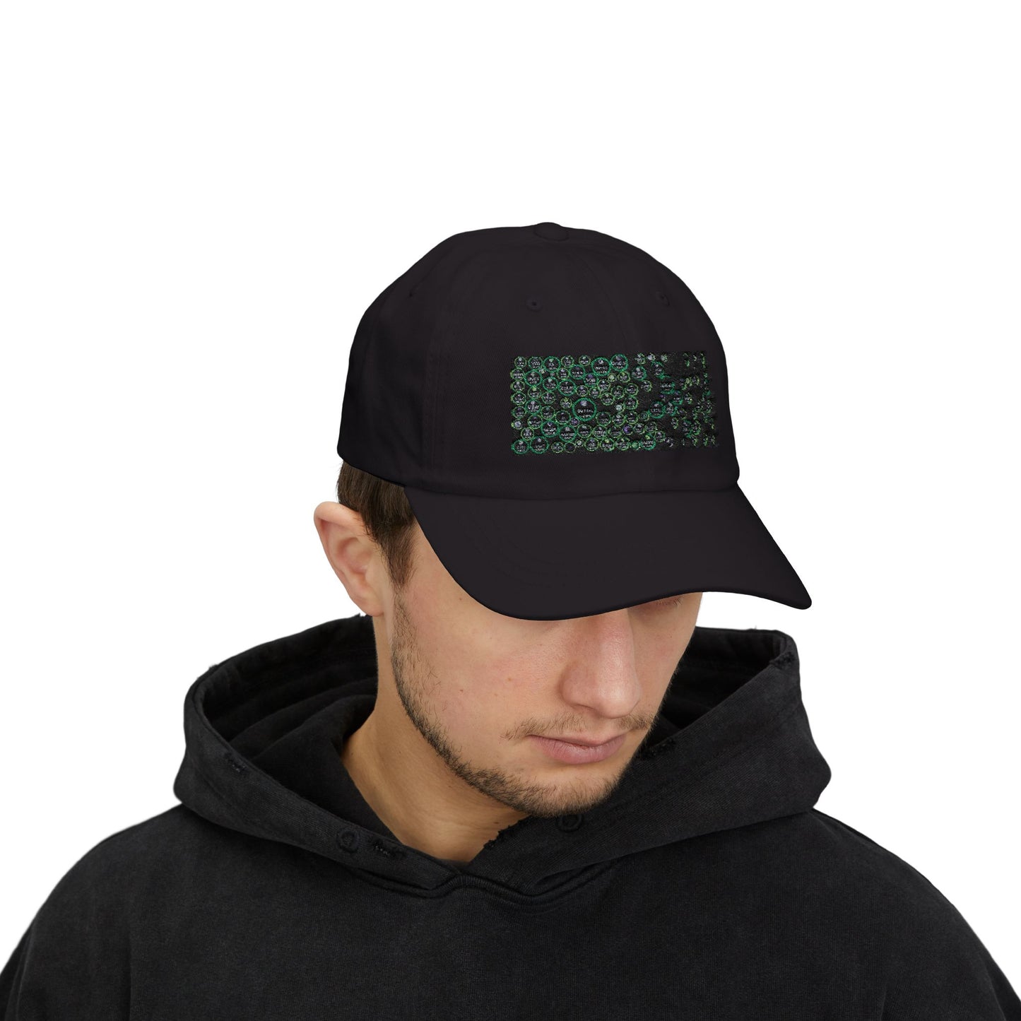 Stylish Classic Dad Cap with Unique crypto  Bubble Design - Perfect Gift for Fathers and Casual Wear