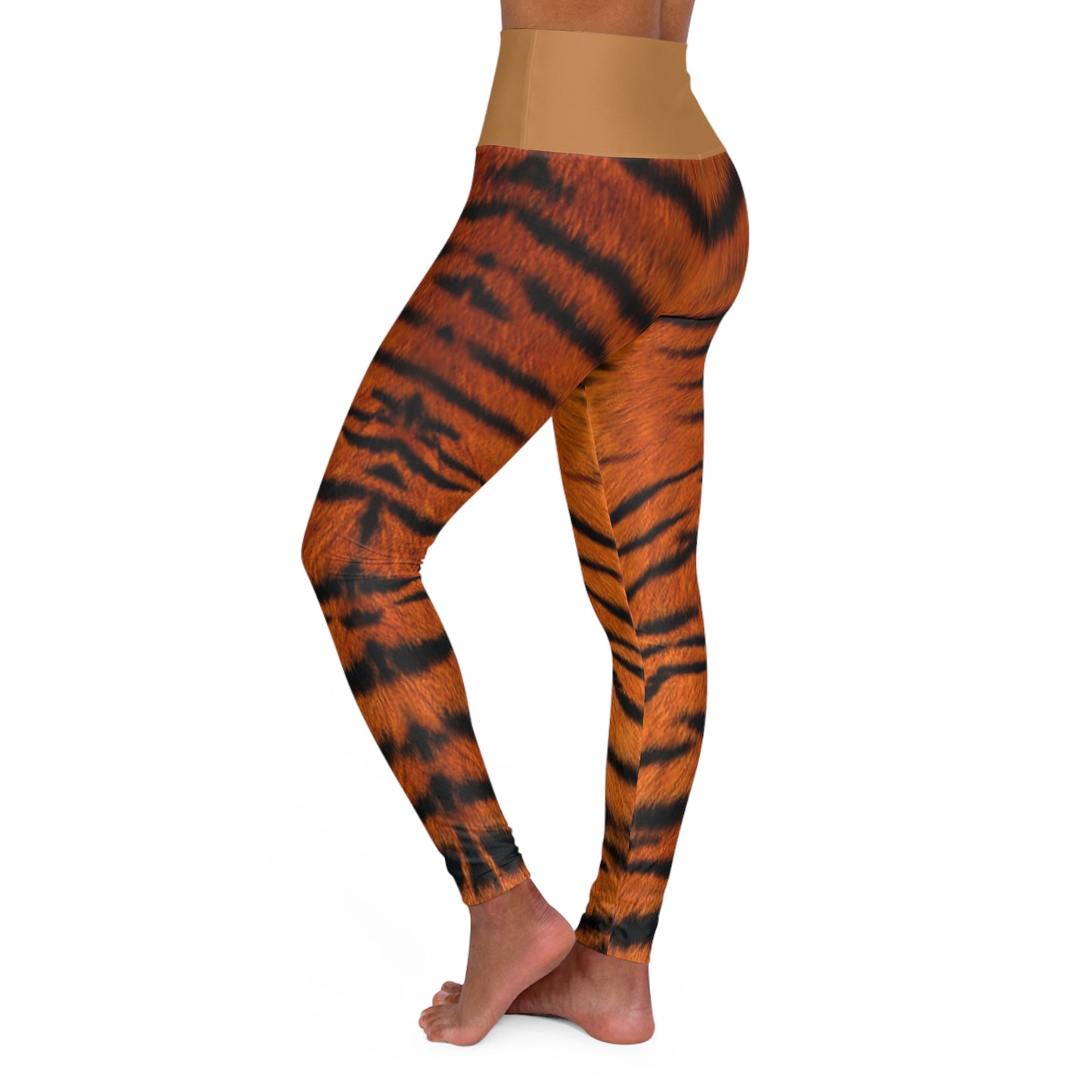 Big Bang Apparell tiger print High Waisted Yoga Leggings (AOP)