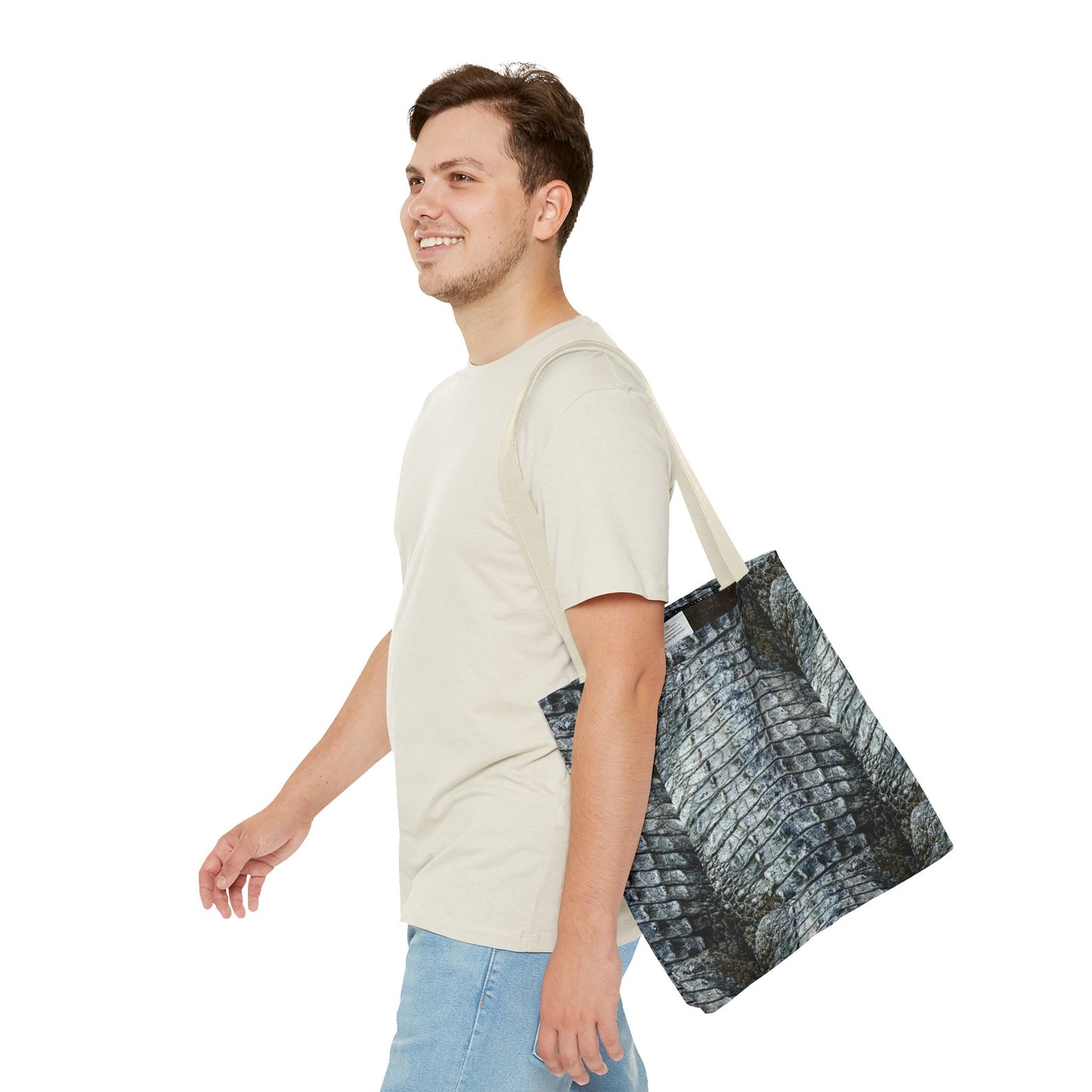 Stylish Crocodile Texture Tote Bag - Eco-Friendly Fashion Accessory