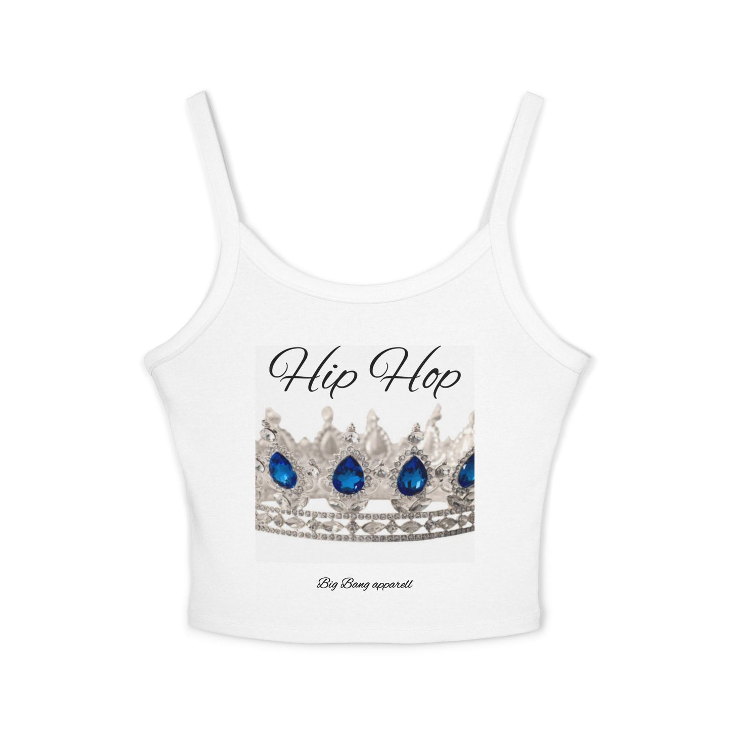 Big Bang Apparell hiphop crown Women's Spaghetti Strap Tank Top