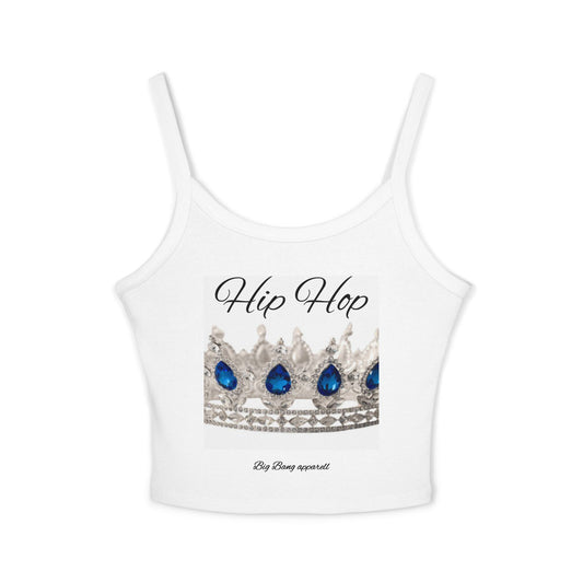 Big Bang Apparell hiphop crown Women's Spaghetti Strap Tank Top