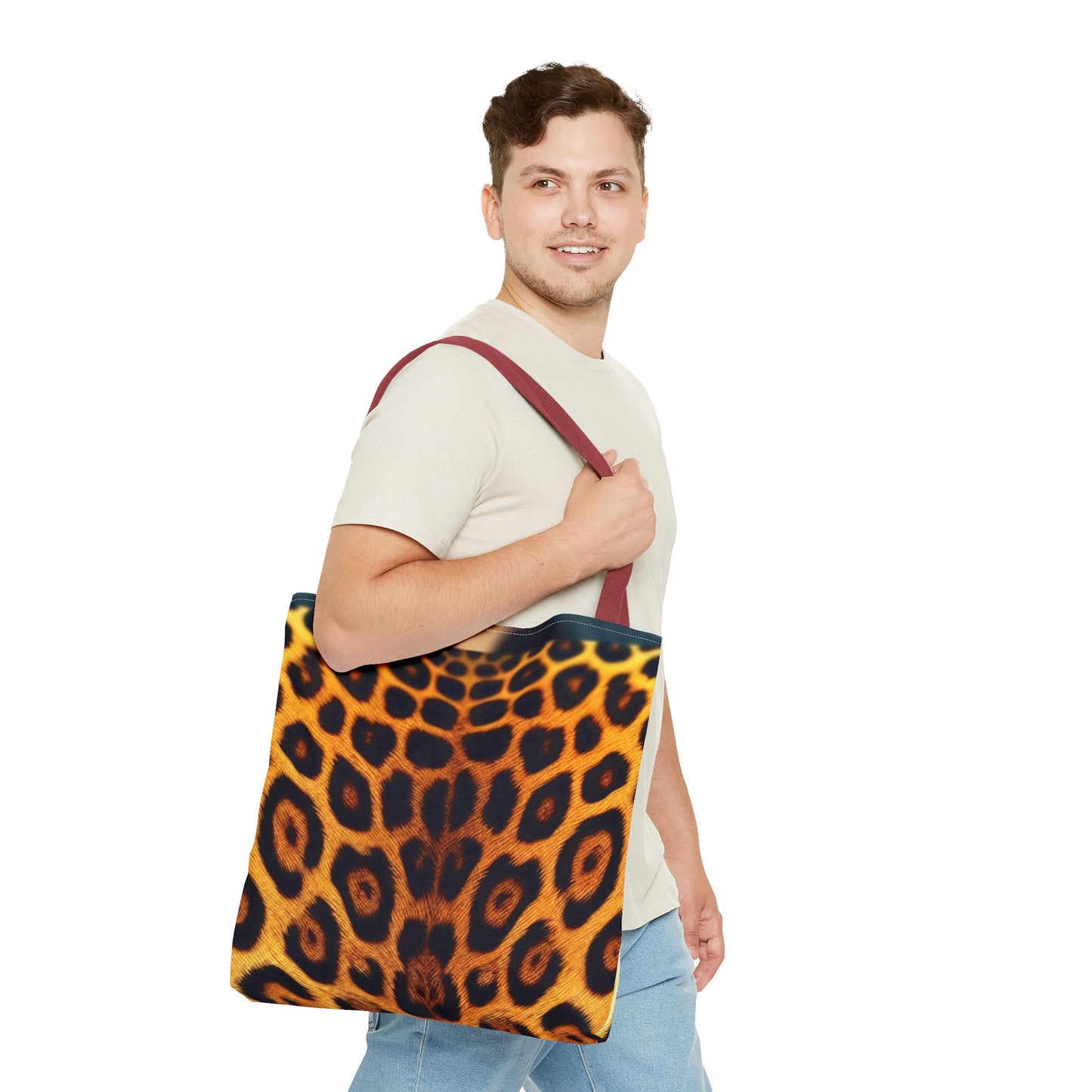 Stylish Leopard Print Tote Bag - Trendy Eco-Friendly Shopper