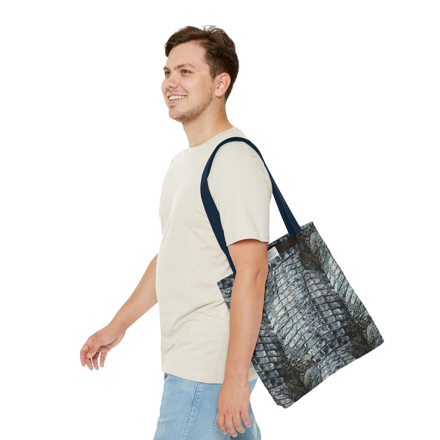 Stylish Crocodile Texture Tote Bag - Eco-Friendly Fashion Accessory