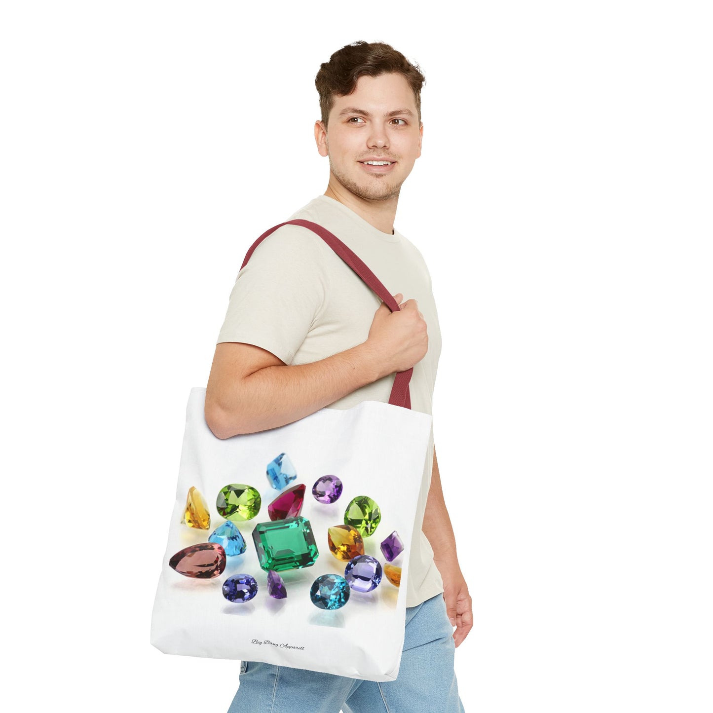 Colorful Gemstone Tote Bag | Stylish & Versatile Everyday Accessory