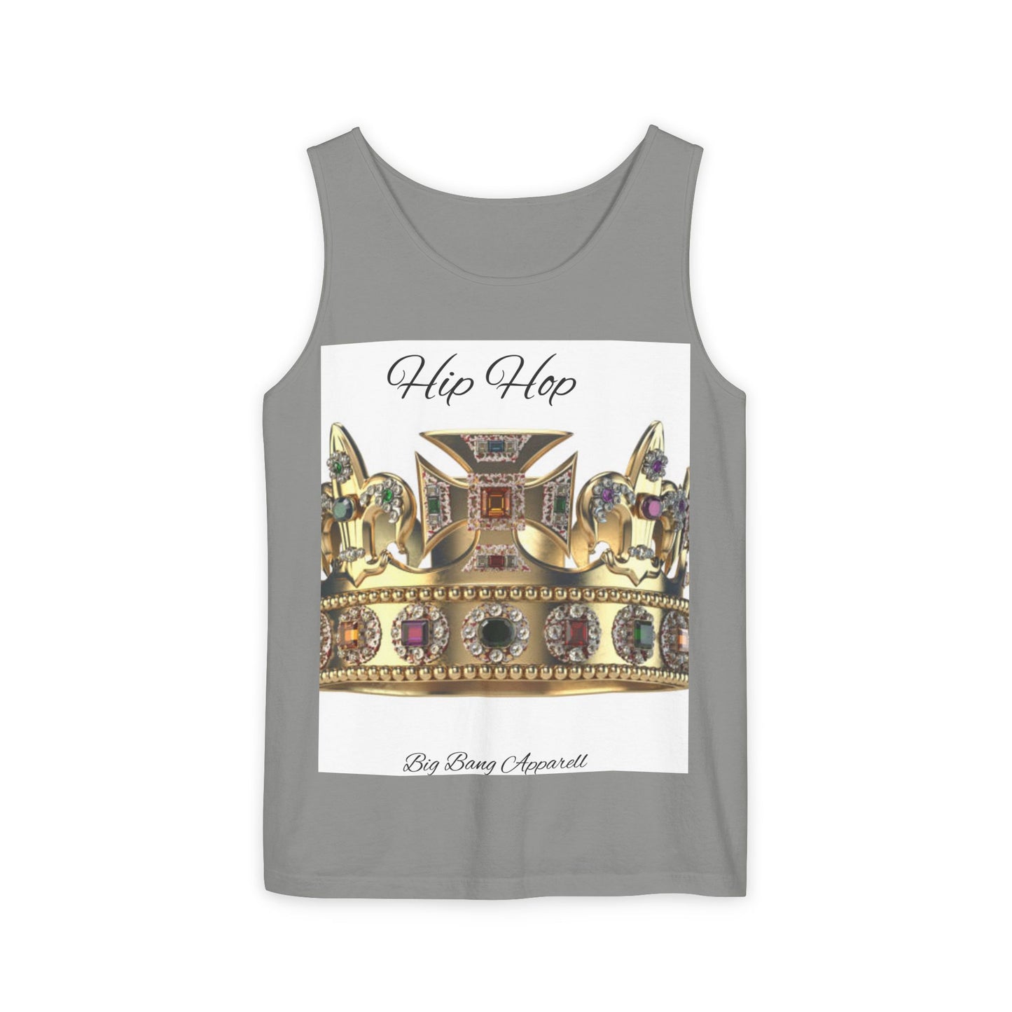 Big Bang Apparell hiphop crown Unisex Garment-Dyed Tank Top