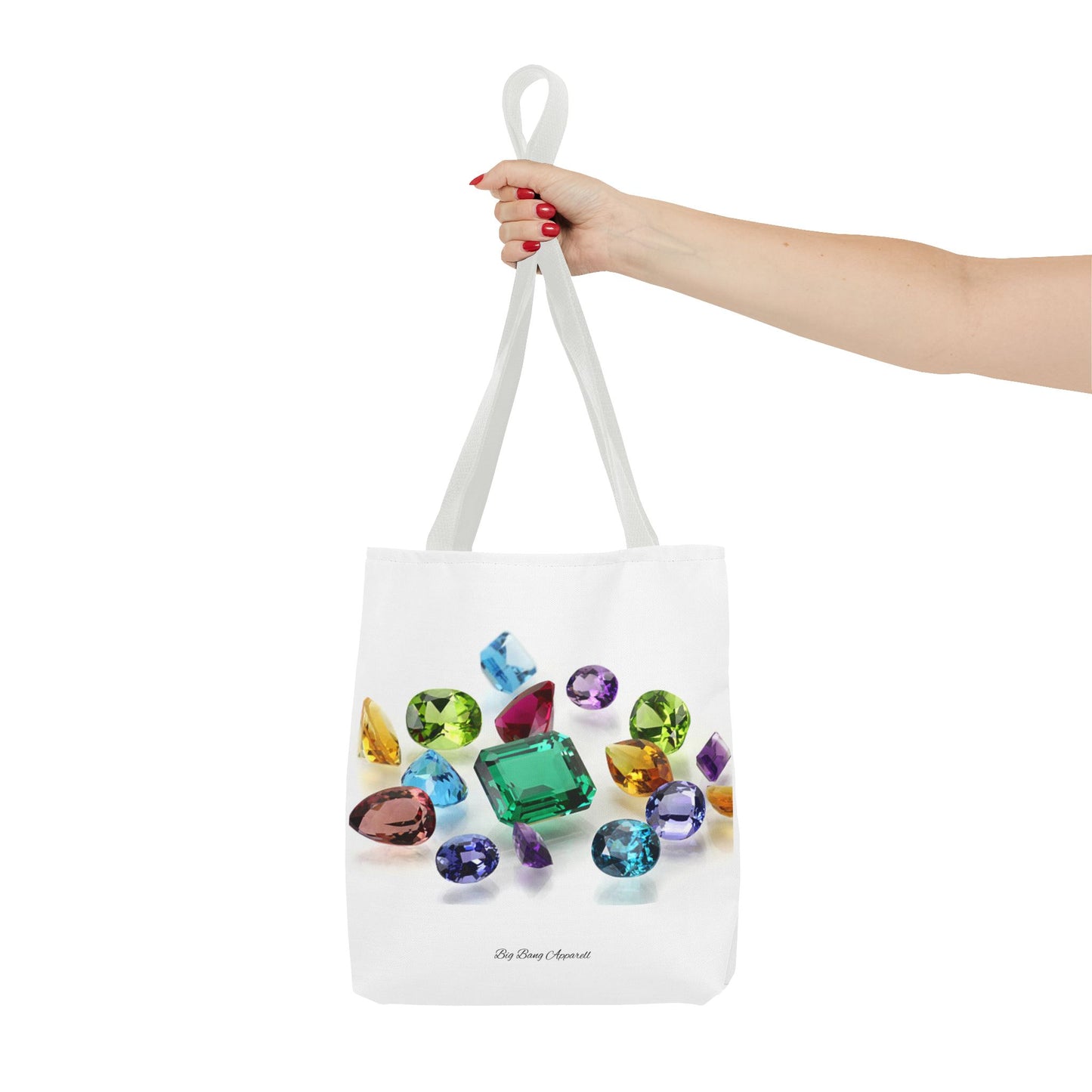 Colorful Gemstone Tote Bag | Stylish & Versatile Everyday Accessory