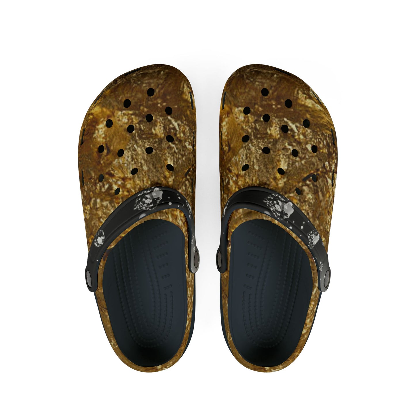 Stylish EVA Foam Rubber Shoes with Textured Design diamond pattern.