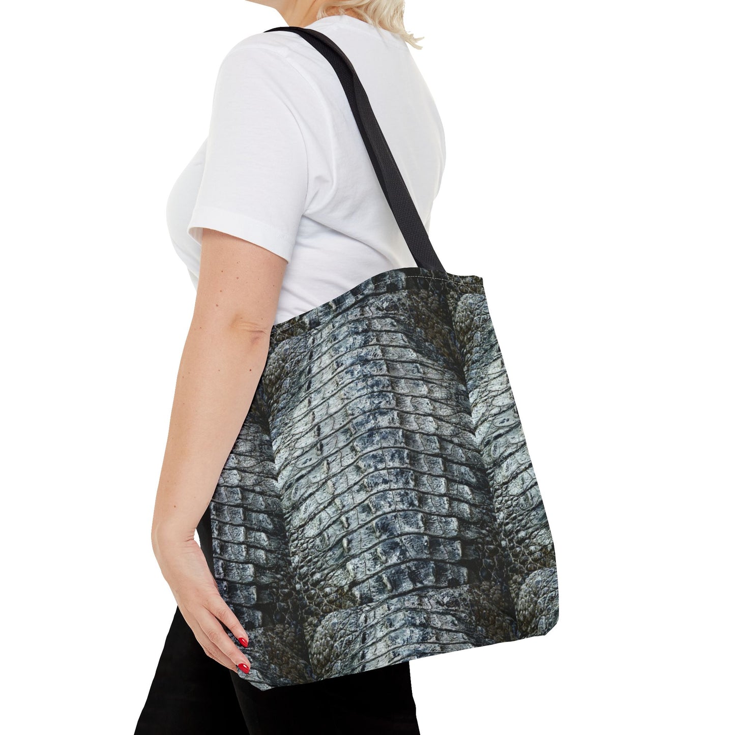 Stylish Crocodile Texture Tote Bag - Eco-Friendly Fashion Accessory