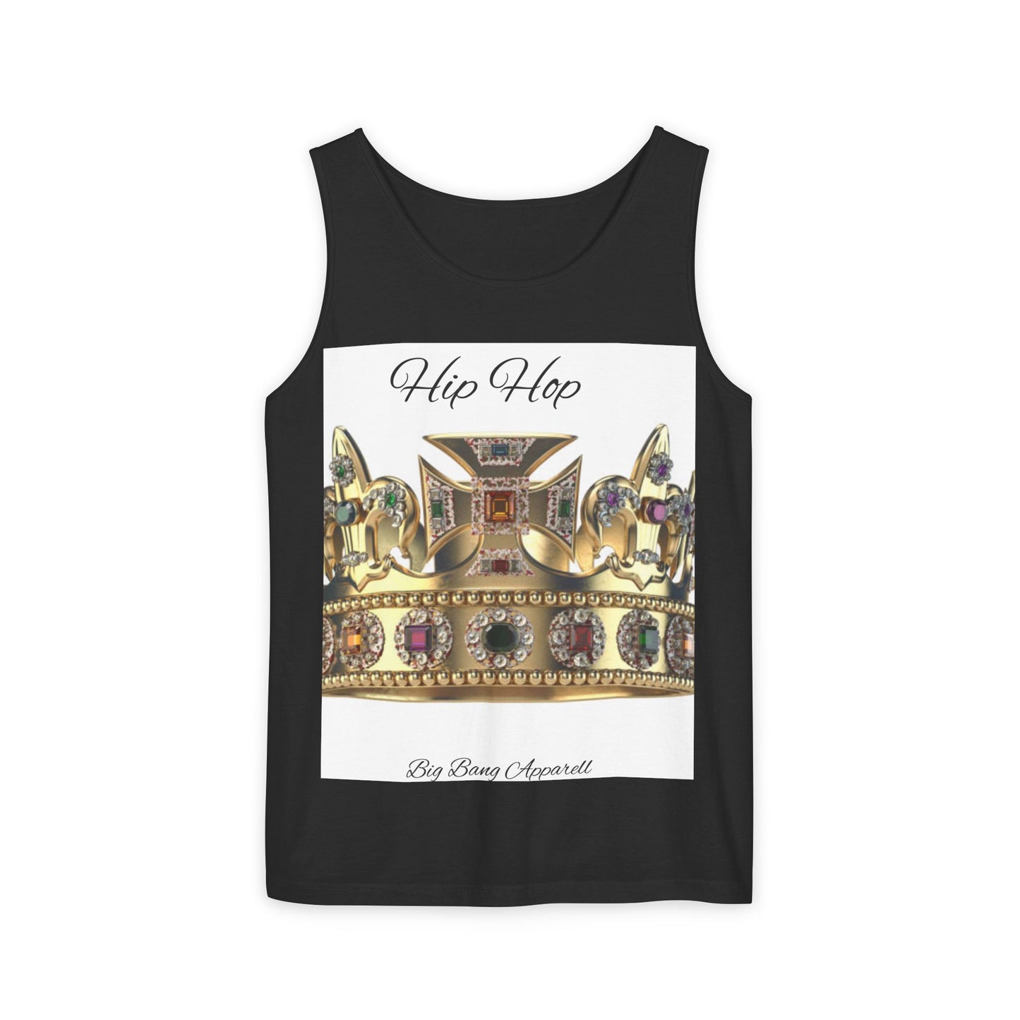 Big Bang Apparell hiphop crown Unisex Garment-Dyed Tank Top